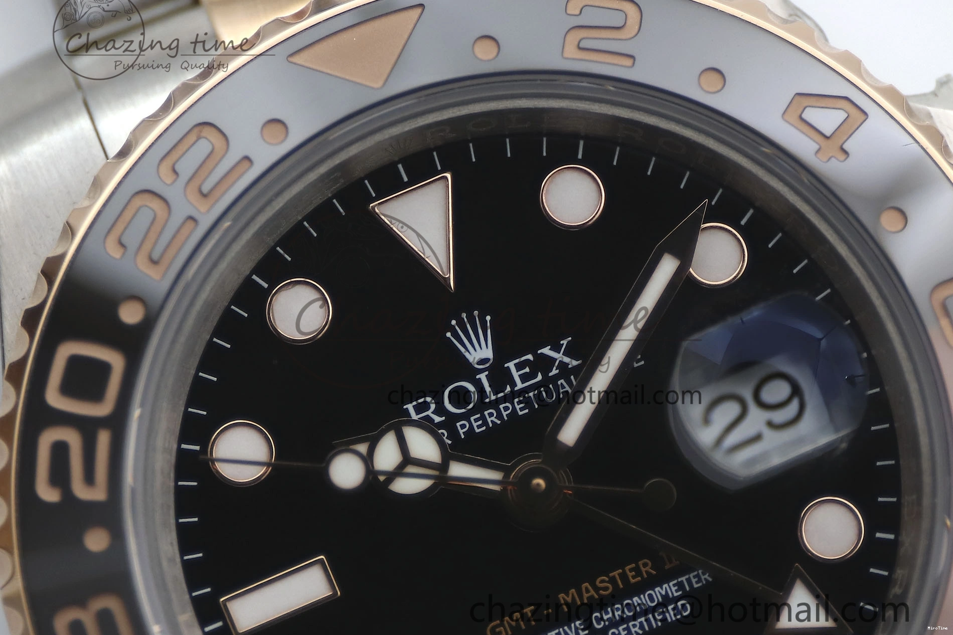 MiroTime 0413 GMT Master II 126711 CHNR 904L SS TW+ 1:1 Best Edition on SS RG Bracelet VR3186 CHS FreshLook 1976